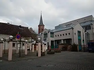 Das Zentrum mit Rathaus und Nikolauskirche