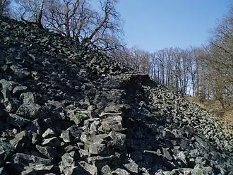 Blockfelder am Gipfel