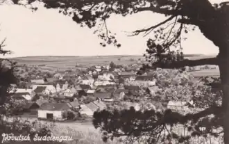 Pobutsch vom Wachberg aus gesehen (um 1940)