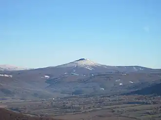 Der Berg Vihorlat im Winter