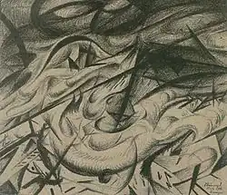 Brand in Kiew, 1916 (Nationales Kunstmuseum der Ukraine)