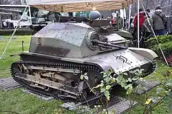 Polnische TKS-Tankette mit 7,9-mm-Hotchkiss-Maschinengewehr