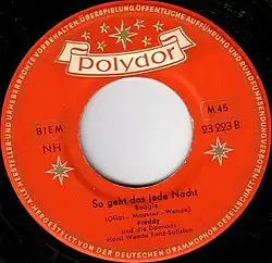 Label zu So geht das jede Nacht (Freddy)