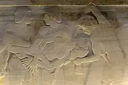 Detail: die Opferung/Tötung der Polyxena