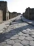 Römische Straße in Pompeji