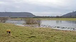 Blick von Norden zur Porta Westfalica