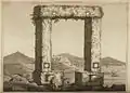 Ansicht der Portara (1812)