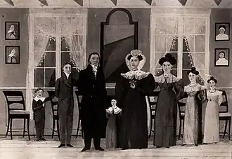 Gruppenporträt des Kaufmanns Ole Sommer und seiner Familie