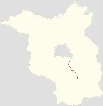 Bilddatei, aus der der Verlauf der Route hervorgeht