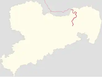 Bilddatei, aus der der Verlauf der Route hervorgeht