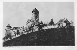 Postkarte der Hohkönigsburg aus dem Jahre 1914