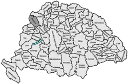 Lage des Komitats Pozsony