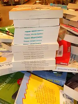 Stempel „Mängelexemplar“