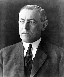 Präsident Woodrow Wilson, 1912