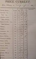 Price Current, New-Orleans, 19th July 1807 (recto)