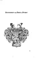 Wappen der Freiherren Prinz von Buchau (1644) bei Tyroff