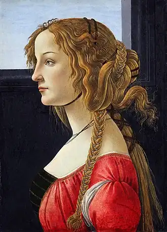 Sandro Botticelli: Porträt einer jungen Frau (nach 1480)