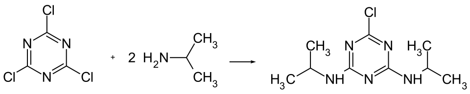 Synthese von Propazin