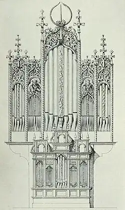 Prospekt der alten Orgel um 1520