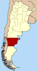Lage der Provinz Chubut