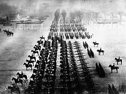 Parade der preußischen Armee durch Paris, März 1871