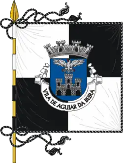 Flagge des Concelhos Aguiar da Beira