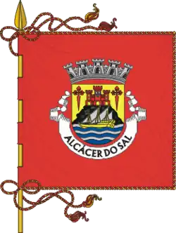 Flagge von Alcácer do Sal