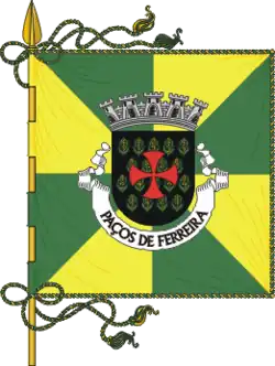 Flagge des Concelhos Paços de Ferreira