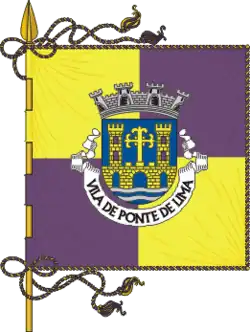 Flagge des Concelhos Ponte de Lima
