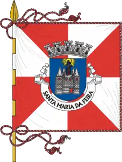 Flagge des Concelhos Santa Maria da Feira