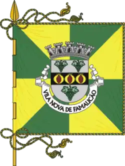 Flagge des Concelhos Vila Nova de Famalicão
