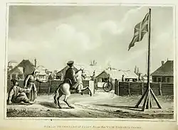 Promenade in Jassy (Iași), gesehen vom Hof des Vizekonsuls