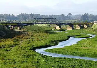 Eisenbahnbrücke über den Río Andalién