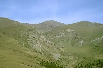 Der Puigmal von Fontalba aus gesehen