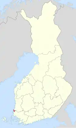 Lage von Pyhäranta in Finnland