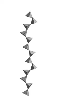 Unverzweigte Siebener-Einfachketten des Pyroxferroit