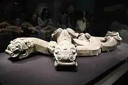 Zwillingsbronzedrachen aus der Qin-Dynastie, gefunden in der Nähe des Mausoleums des ersten Qin-Kaisers.