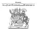 Wappen der Grafen von Quadt-Wickrath genannt Hüchtenbruch bei Tyroff