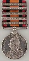The Queen’s South Africa Medal (Vorderseite)
