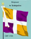 Fahne des Rég Lesdiquières und aller Folgeverbände