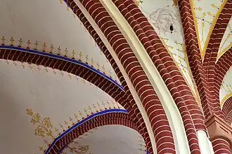 Fragment der freigelegten Malerei