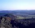 Blick vom Schanzen (von Norden aus) gesehen