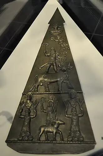 Votivblech für Iupiter Dolichenus aus Nida