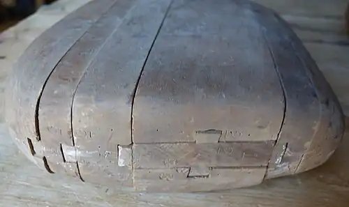 Seitenansicht mit Nut und Feder und Nummerierung