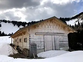 Eine der Almhütten an der Röthensteinalm