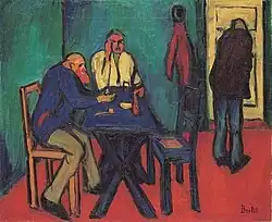 Männer in einer Kneipe Öl auf Leinwand