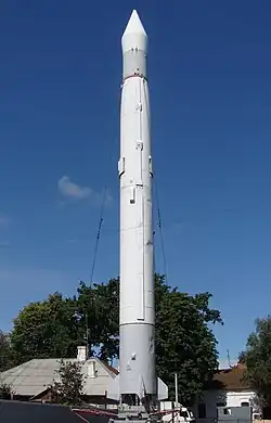 Sowjetische R-5 Rakete im Museum in der Ukraine