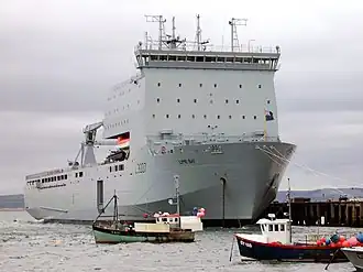 RFA Lyme Bay in Portland, 2007