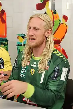 Mikael Appelgren bei der Saisoneröffnung der Rhein-Neckar Löwen 2024