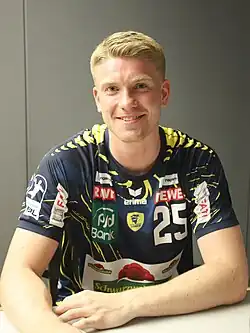 Haukur Thrastarson bei der Saisoneröffnung der Rhein-Neckar Löwen 2025